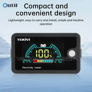 Premium Digital Colour Display 8v -100v Voltmeter for All Battery Type