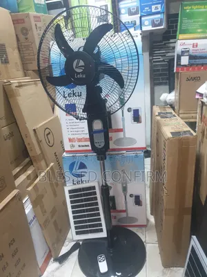 Powerful Bluetooth Speaker Solar Rechargeable Fan 16" With Solar Panel