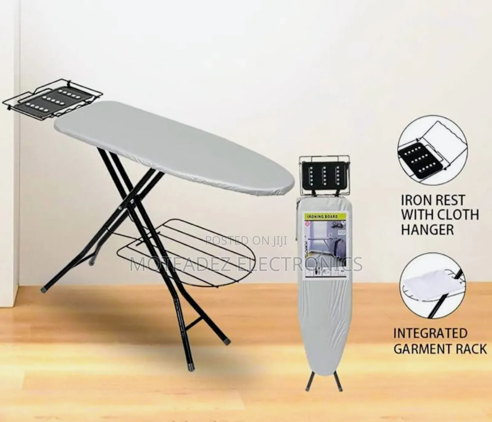 Foreign Fully Paded High Quality Foldable Ironing Board W/Cloth Hanger