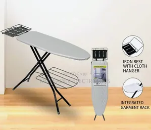 Foreign Fully Paded High Quality Foldable Ironing Board W/Cloth Hanger