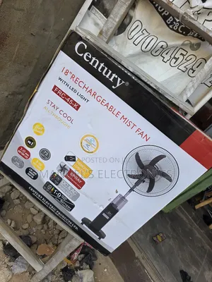 Century 18inch Rechargeable Standing Mist Fan