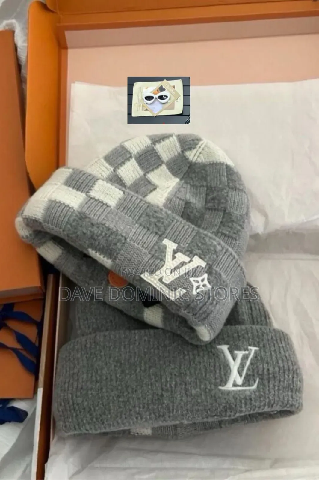 Louis Vuitton 2 Face Beanie / Head Warmer