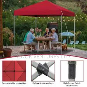 6 X 6 Foldable Canopy Adjustable Tent for Homes and Gardens With Um