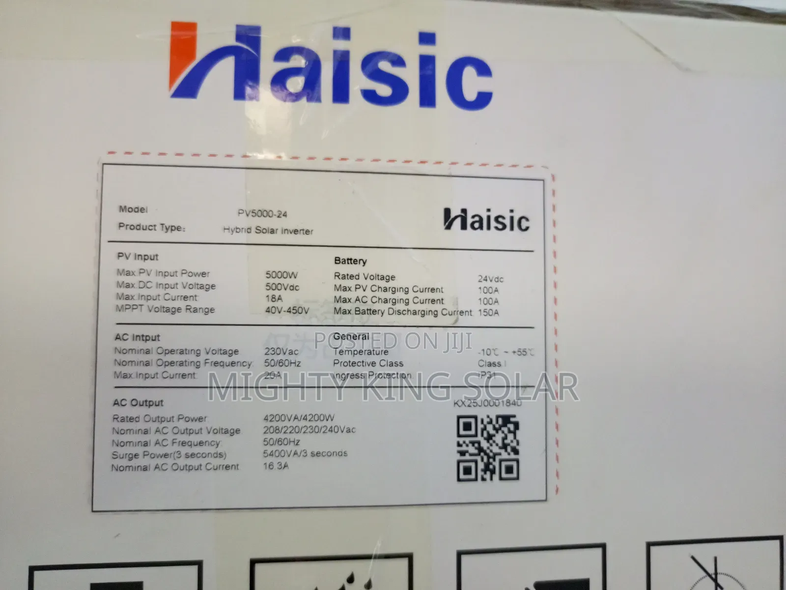 5kva Haisic Inverter 24v New Face