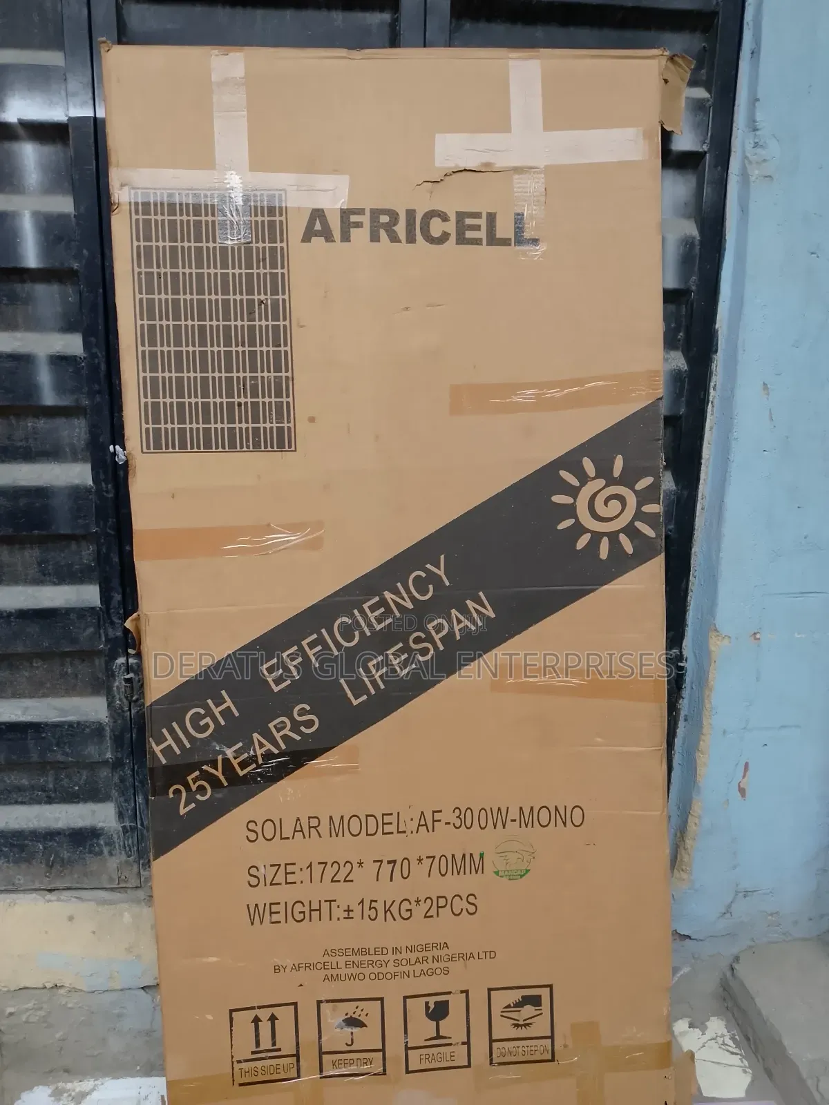 2 PCS 300watts Solar Panel Africell Product