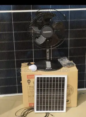 Solar Table Fan With Bulb Light. Best Solar Fan Importer Distributor