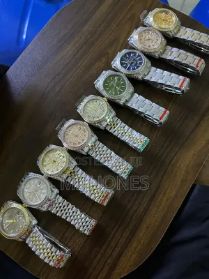 * Rolex Full Ice Watch – Icy Glamour*