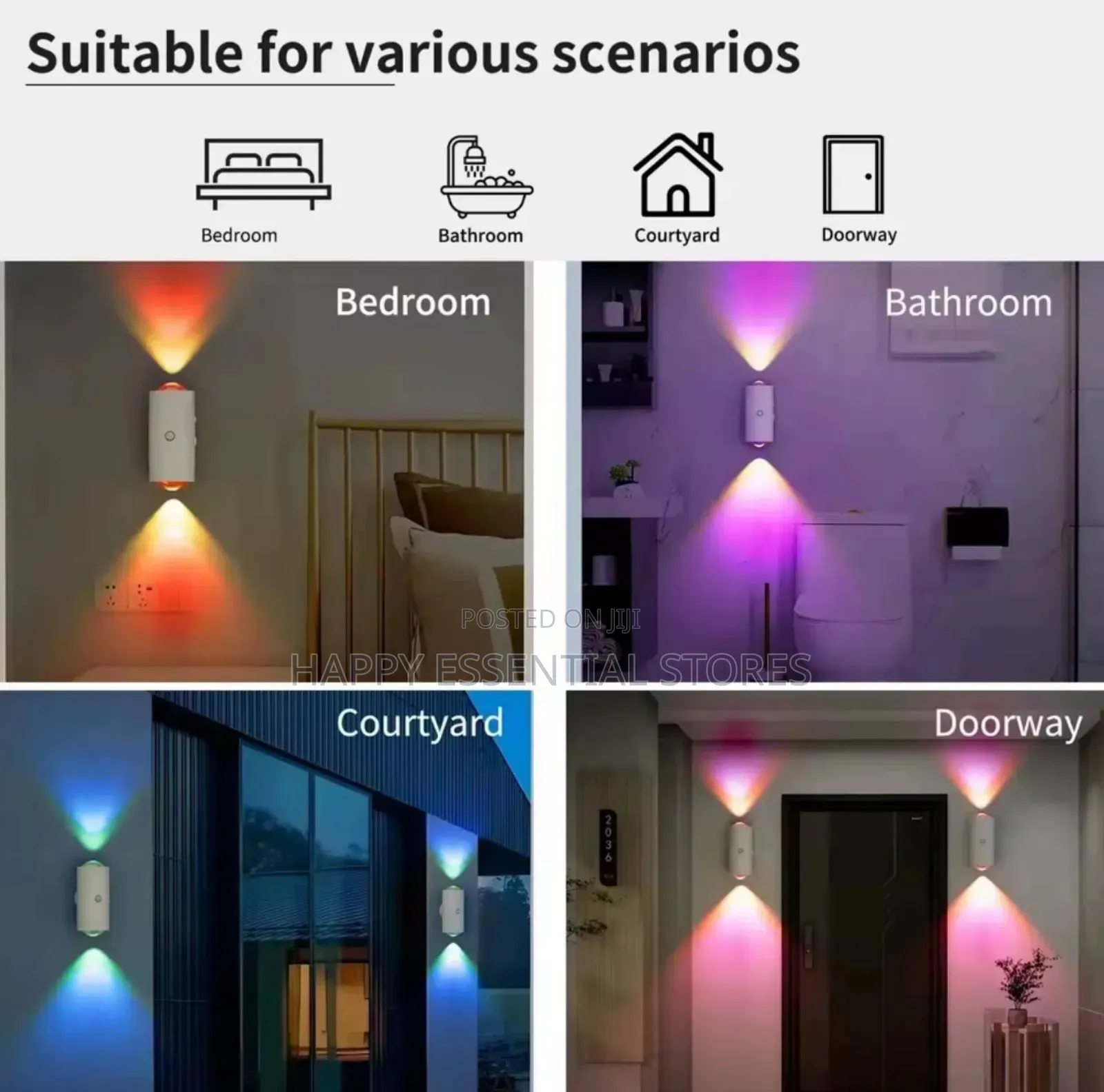 Smart Infrared Sensing Charging Wall Lamp Self-Adhesive Magnetic