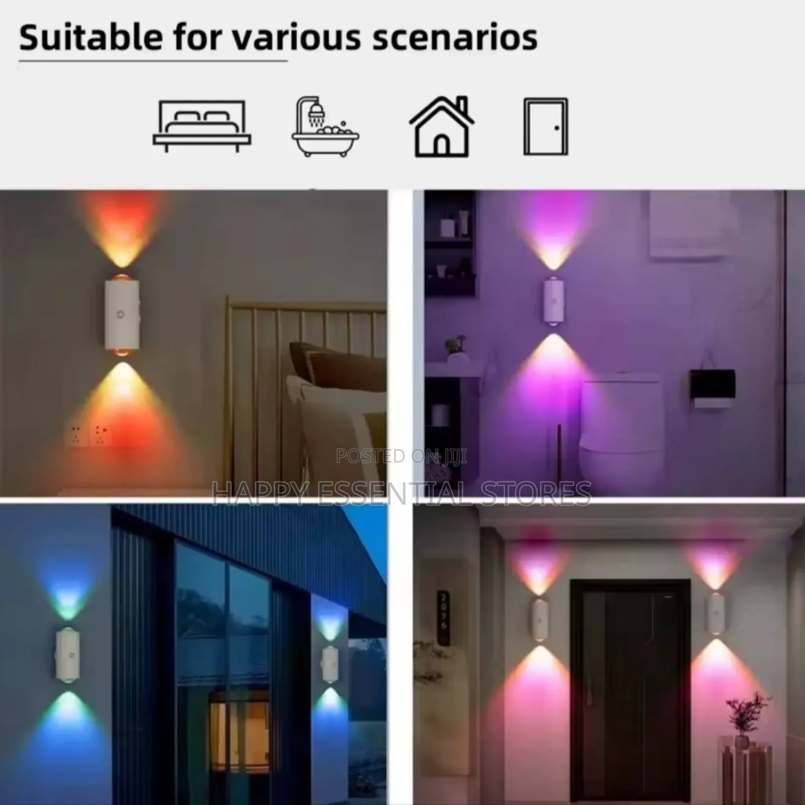 Smart Infrared Sensing Charging Wall Lamp Self-Adhesive Magnetic