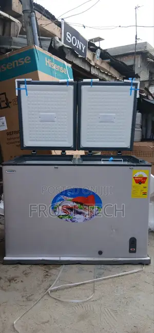 Aucma Bd468 Double Door Chest Freezer.