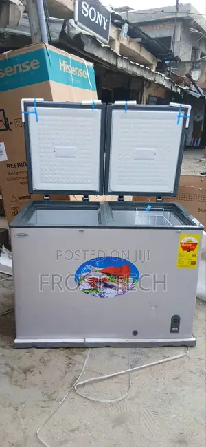 Aucma Bd468 Double Door Chest Freezer.