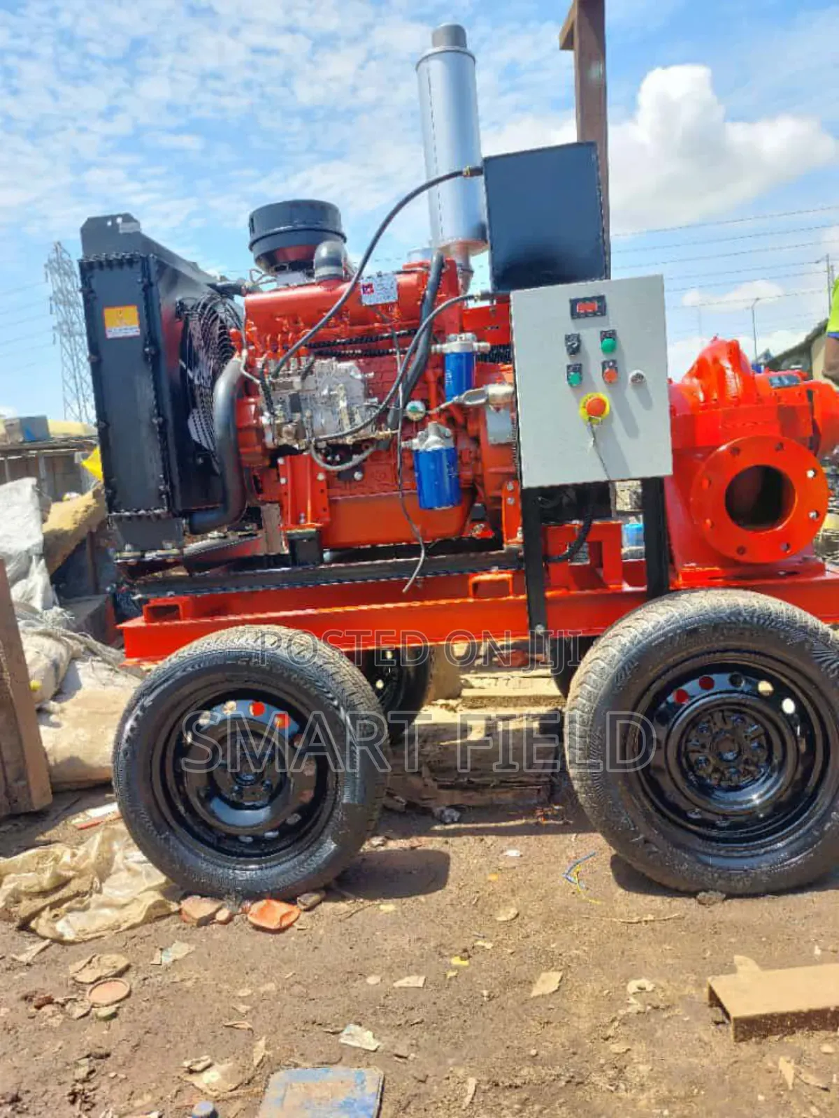 Split Casing Transfer Pump Coupled With Engine