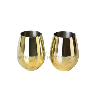 6pcs Electroplated Gold Water Glass Cup