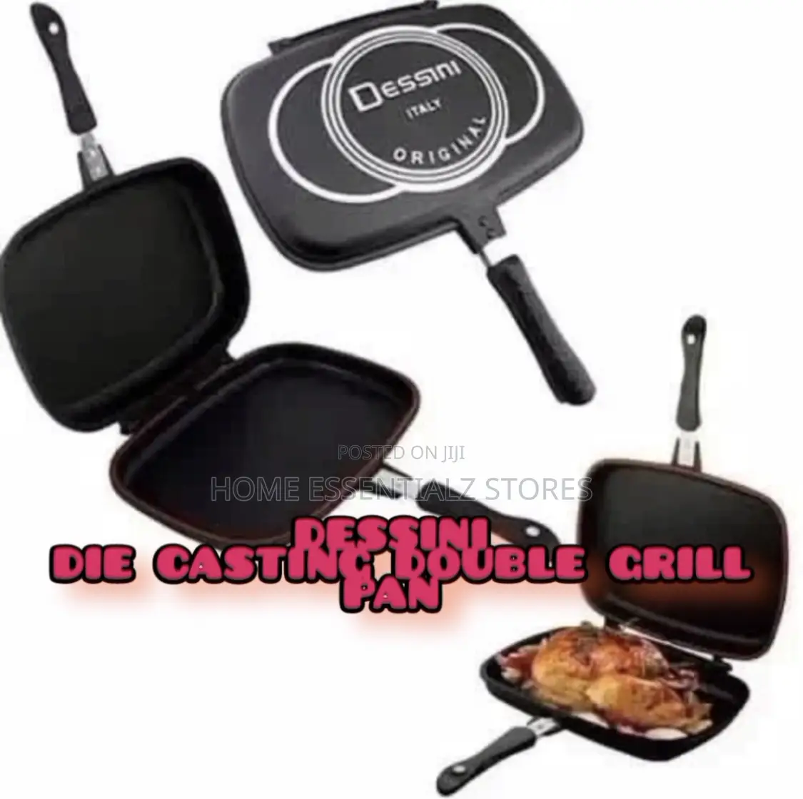 40cm Dessini Pan - Die Casting Double Grill Pan
