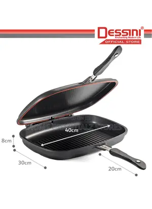 40cm Dessini Pan - Die Casting Double Grill Pan