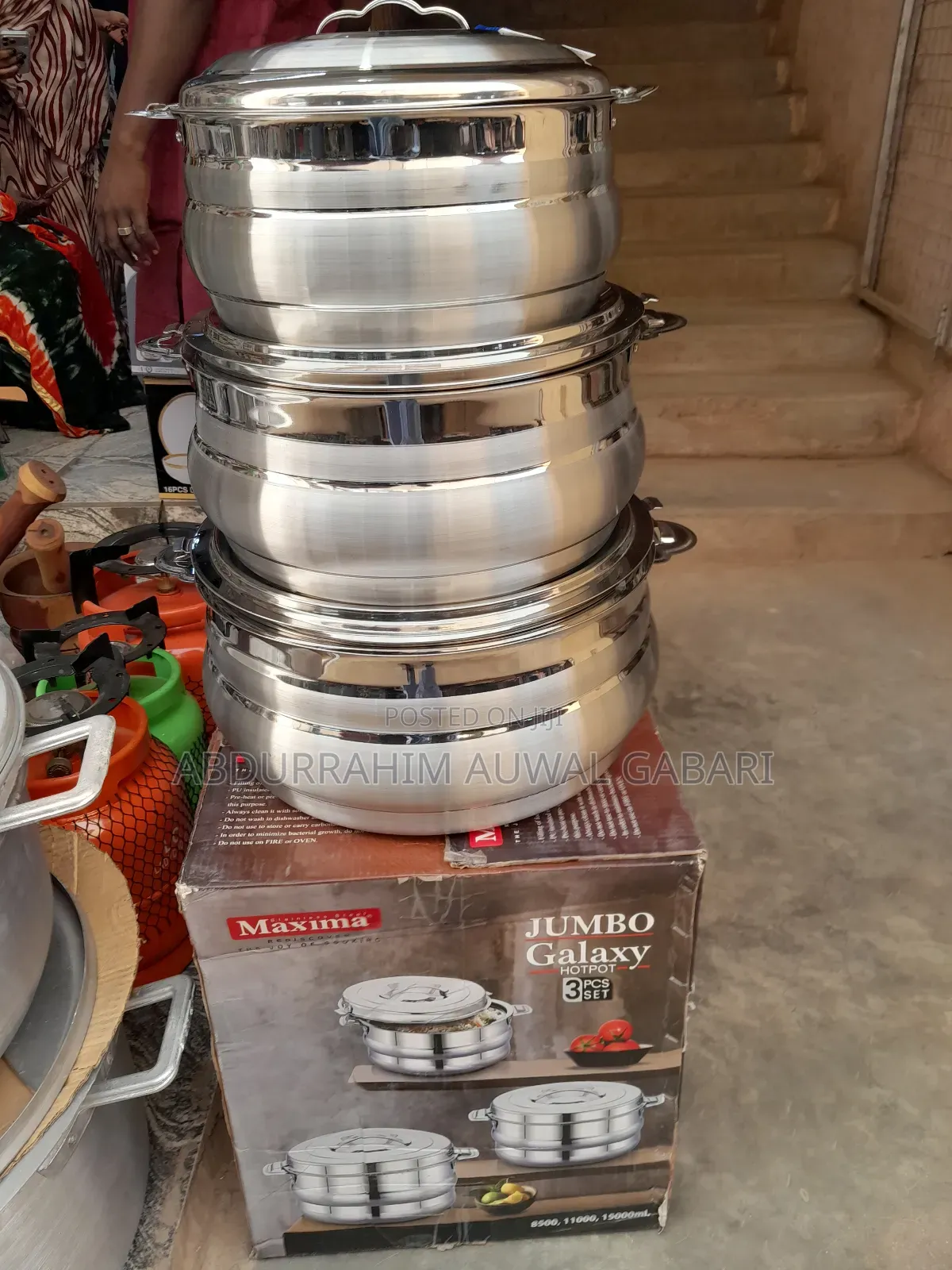 Jumbo Belly Silver Food Flask