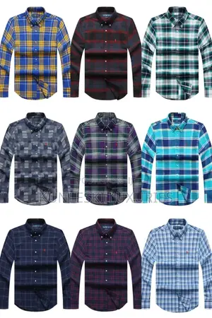 Original Polo Ralph Lauren Long Sleeve Checkers Shirt For Men