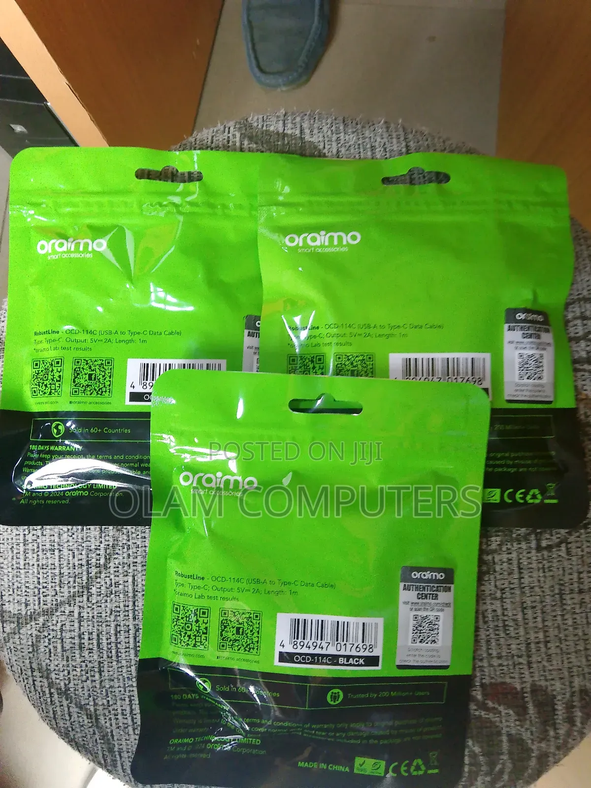 Oraimo Usb a to Usb C Cable