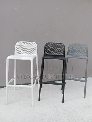 Modern Minimalist Mesh Bar Stools - Durable High-Back Counter Chairs