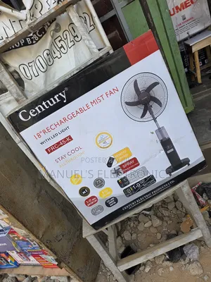 Century Rechargeable Standing Mist Fan 18inch