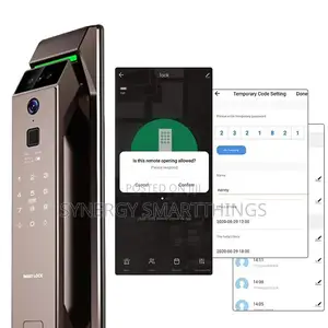Tuya Smart Door Lock With Facial Recognition Password Cards Thumbprint