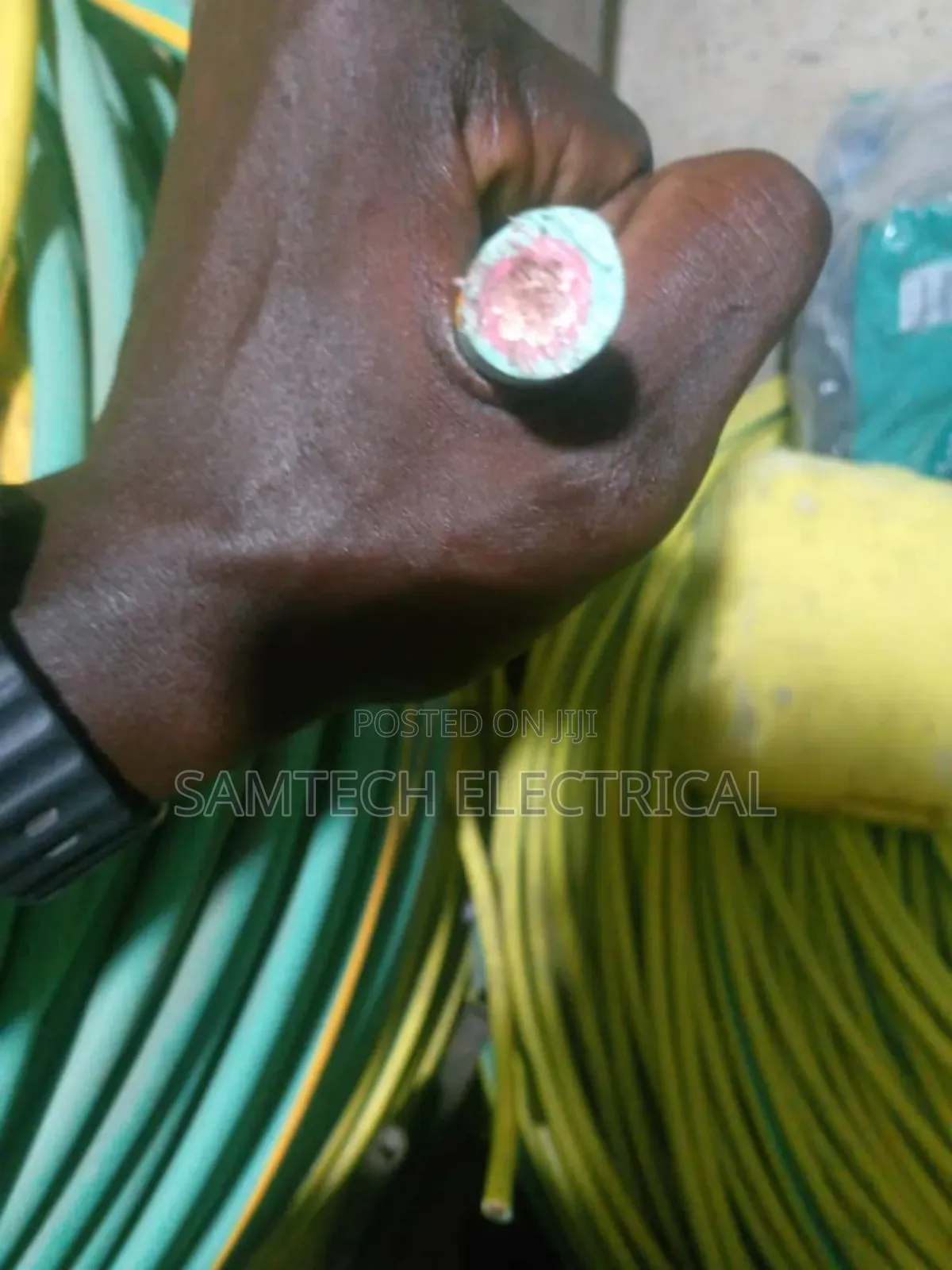 1x70mm Art Cable Green and Yellow Colour