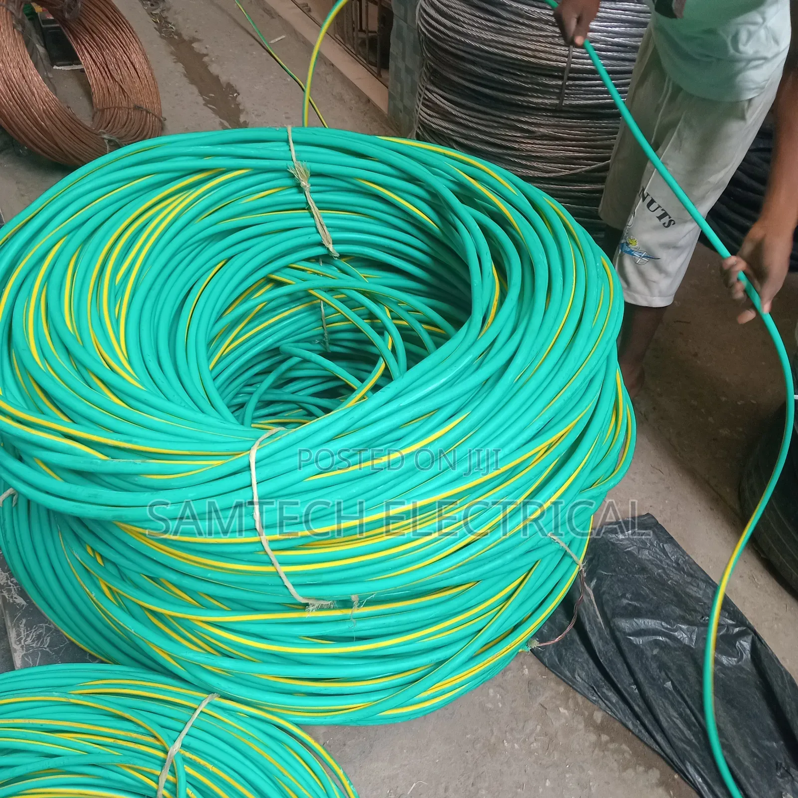 1x70mm Art Cable Green and Yellow Colour