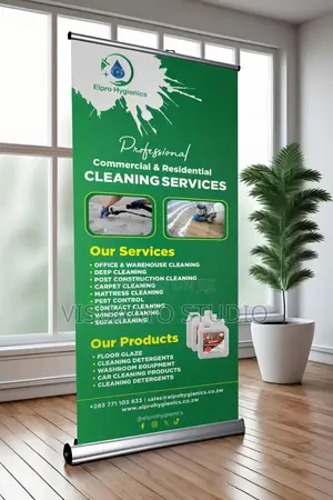 Custom Roll-Up Banner for Business, Events Promotion