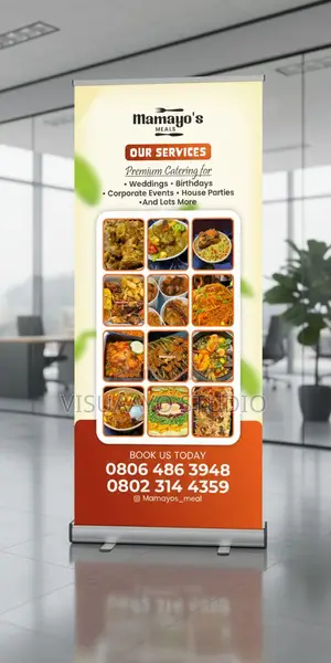 Custom Roll-Up Banner for Business, Events Promotion