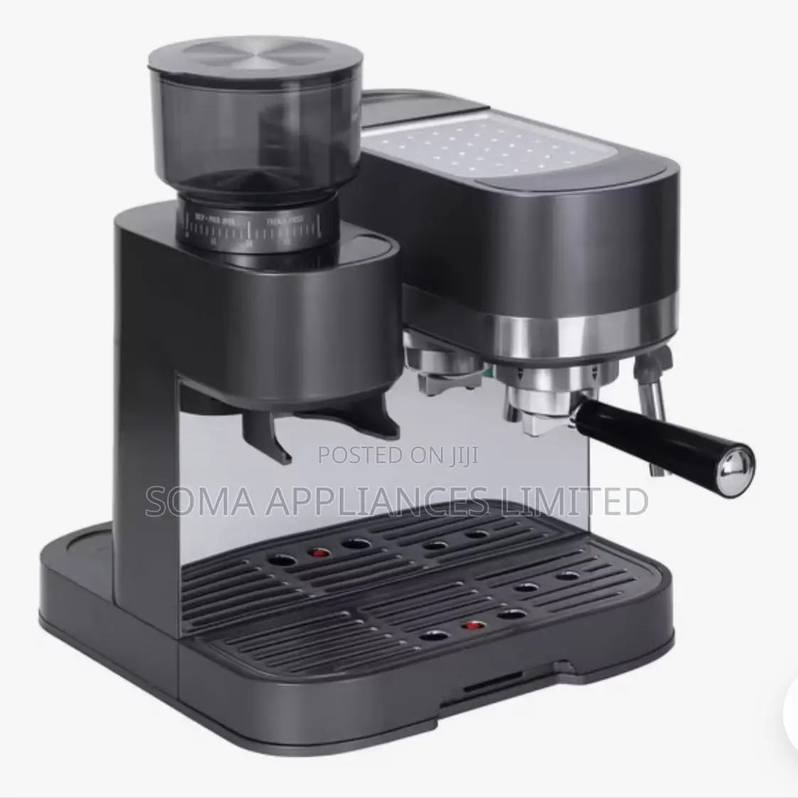 Shaqra Professional Espresso Coffee Machine With Grinder