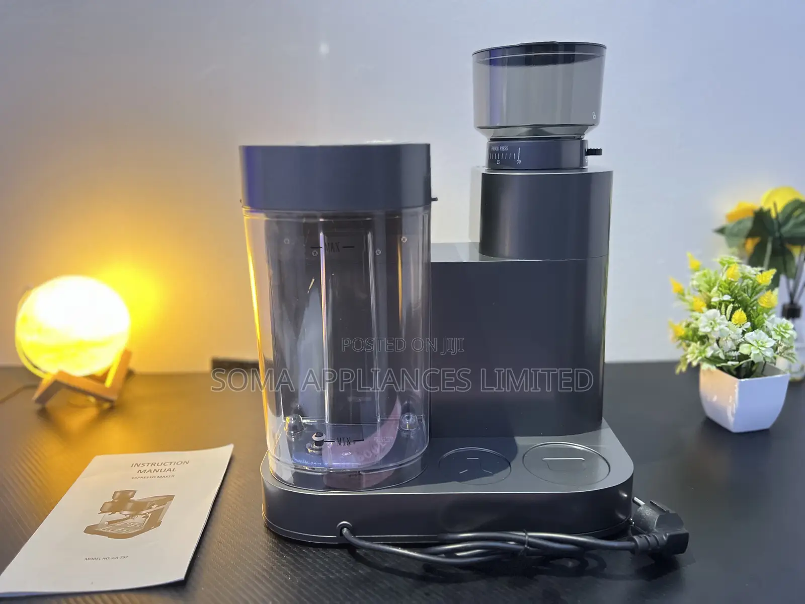 Shaqra Professional Espresso Coffee Machine With Grinder