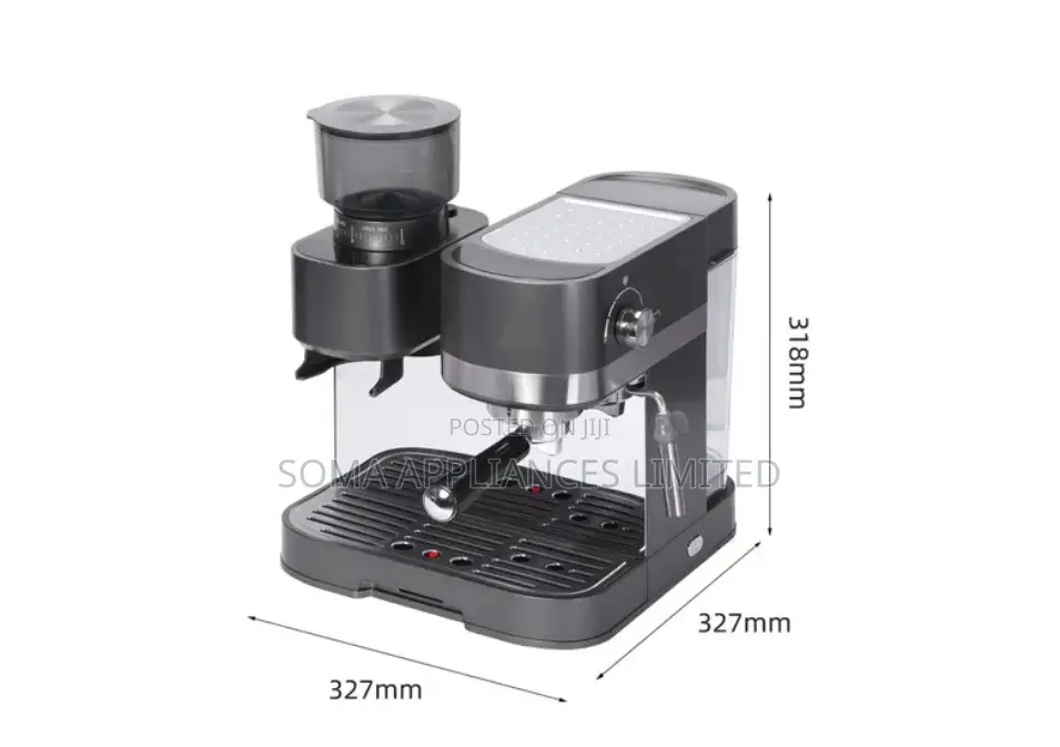 Shaqra Professional Espresso Coffee Machine With Grinder