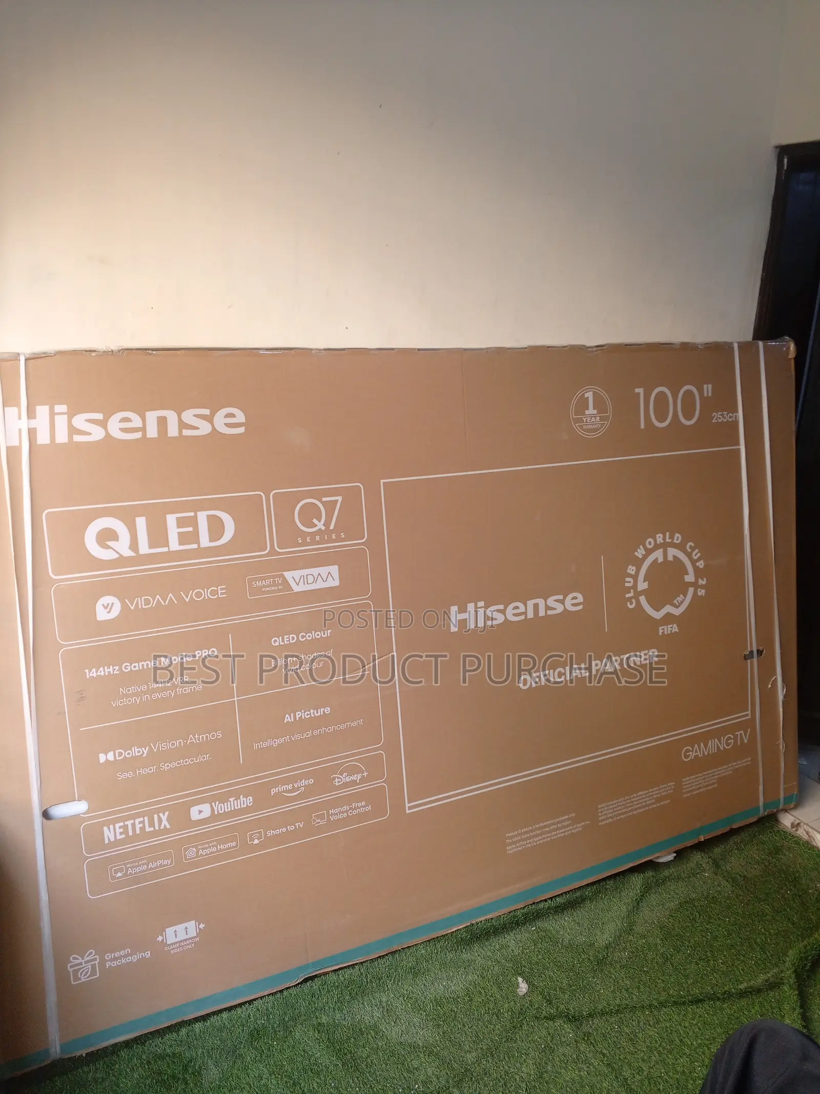 Hisense Smart Tv With 100” Display