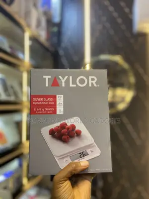 Taylor Silver Glass Digital Kitchen Scale (Original) – 5kg / 11lb