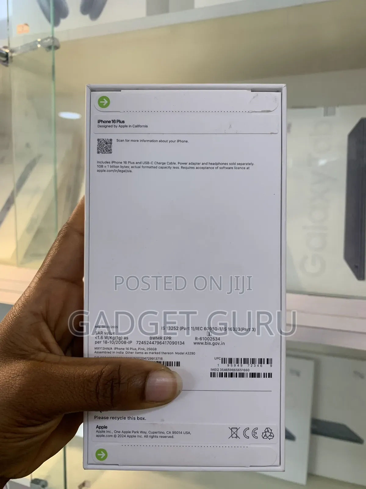 New Apple iPhone 16 Plus 256 GB Pink