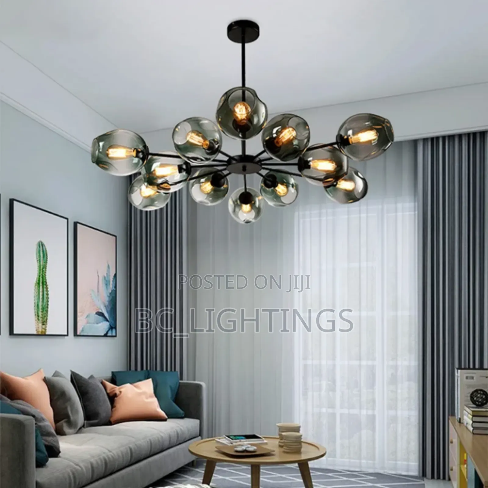 Modern Nordic Glass Chandelier Light