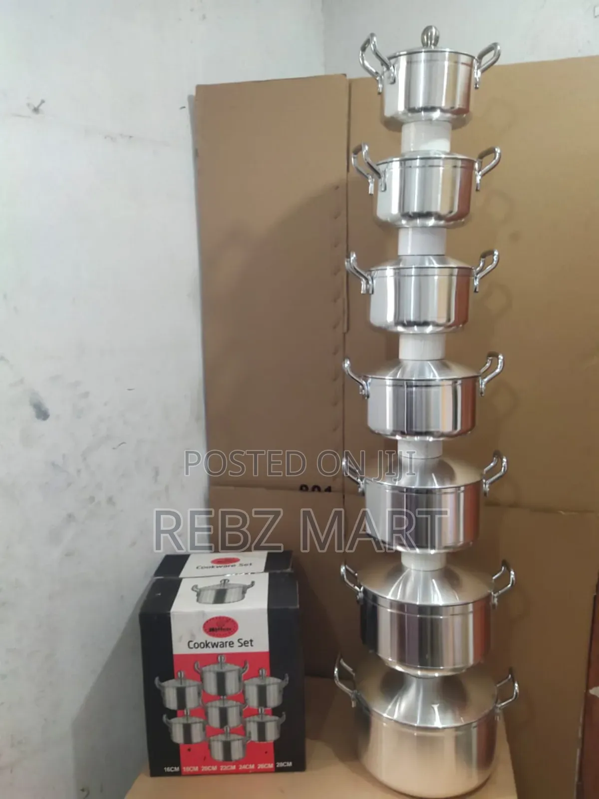 7pcs Strong Aluminum Pot Set