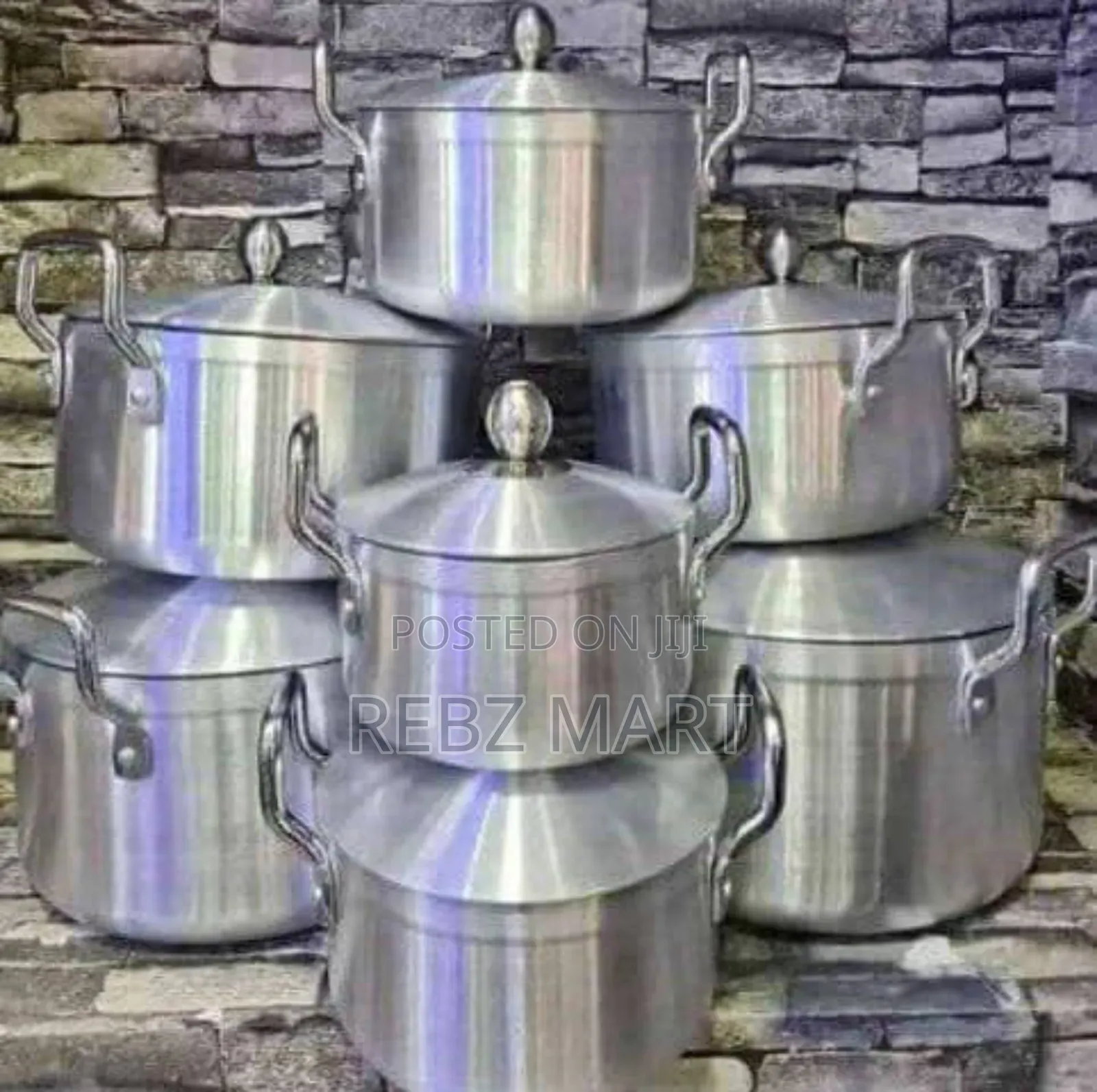 7pcs Strong Aluminum Pot Set