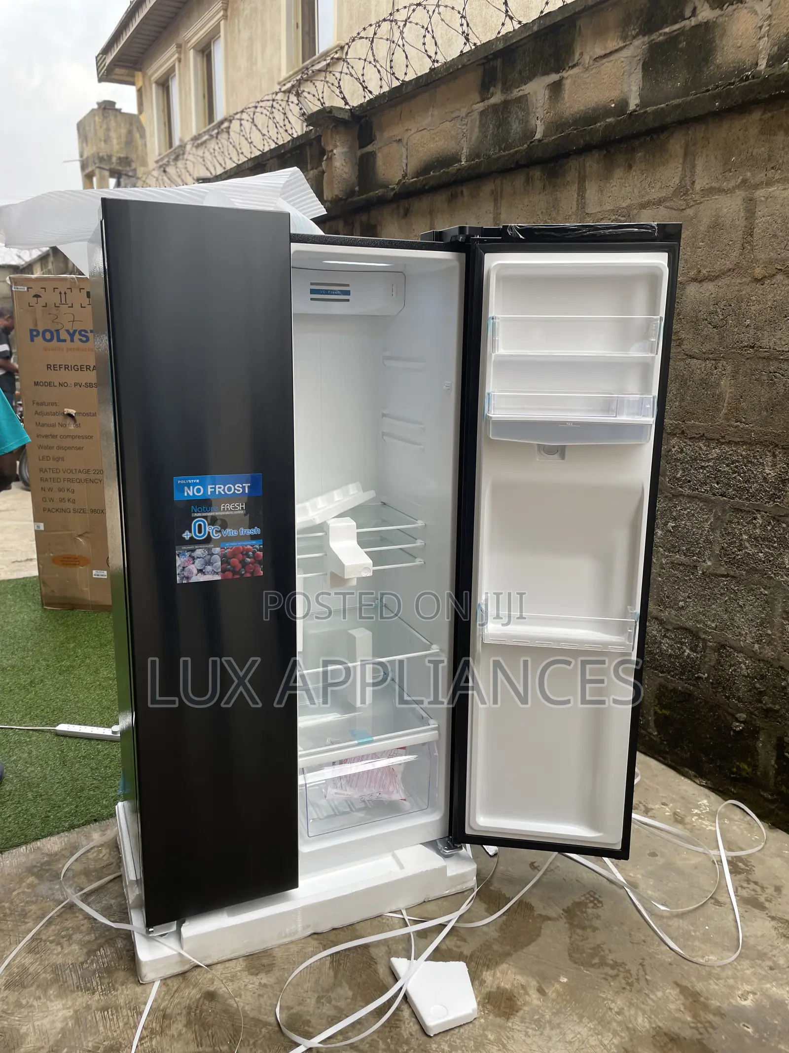 Polystar Side by Side Fridge | Excellent Condition