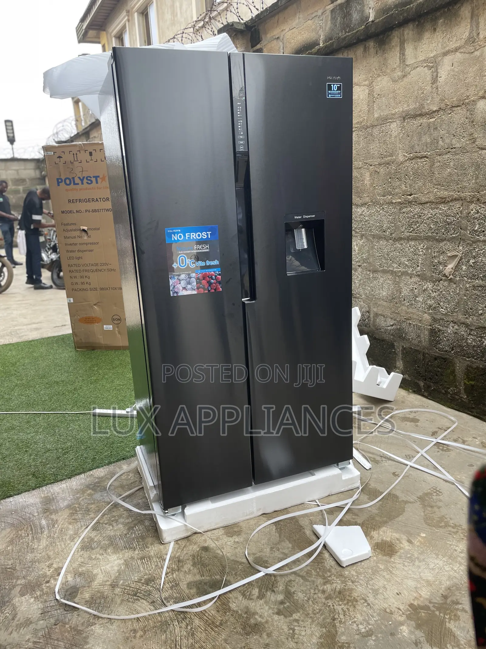 Super Cooling Polystar 620l Side by Side Refrigerator