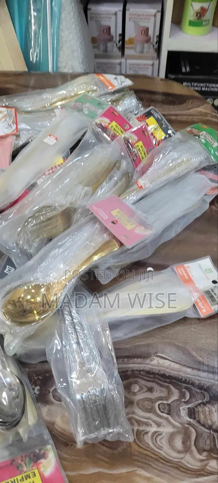 Stainless Steel. Tableware.Spoon, Fork . Available in Gold and Silver.