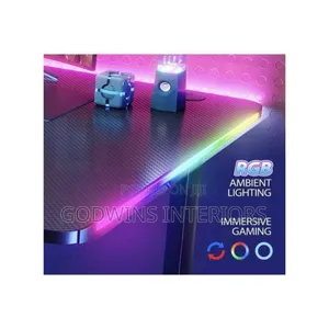 Adjustable Height Desk With Led Light