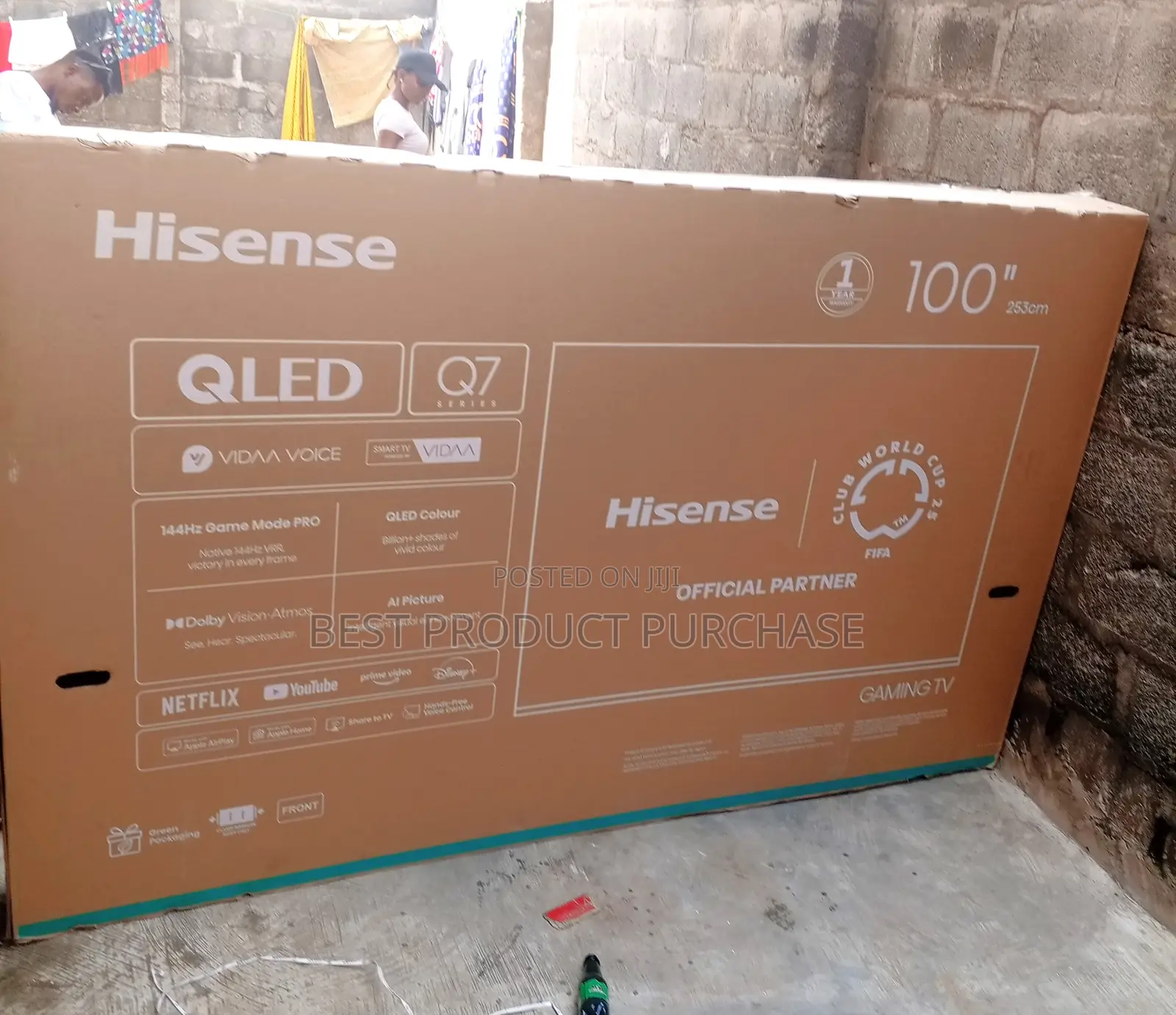 Hisense Smart Flat Tv – 100 Inches