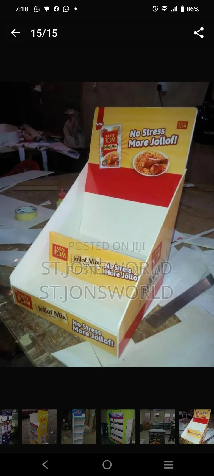 Branded Display Table