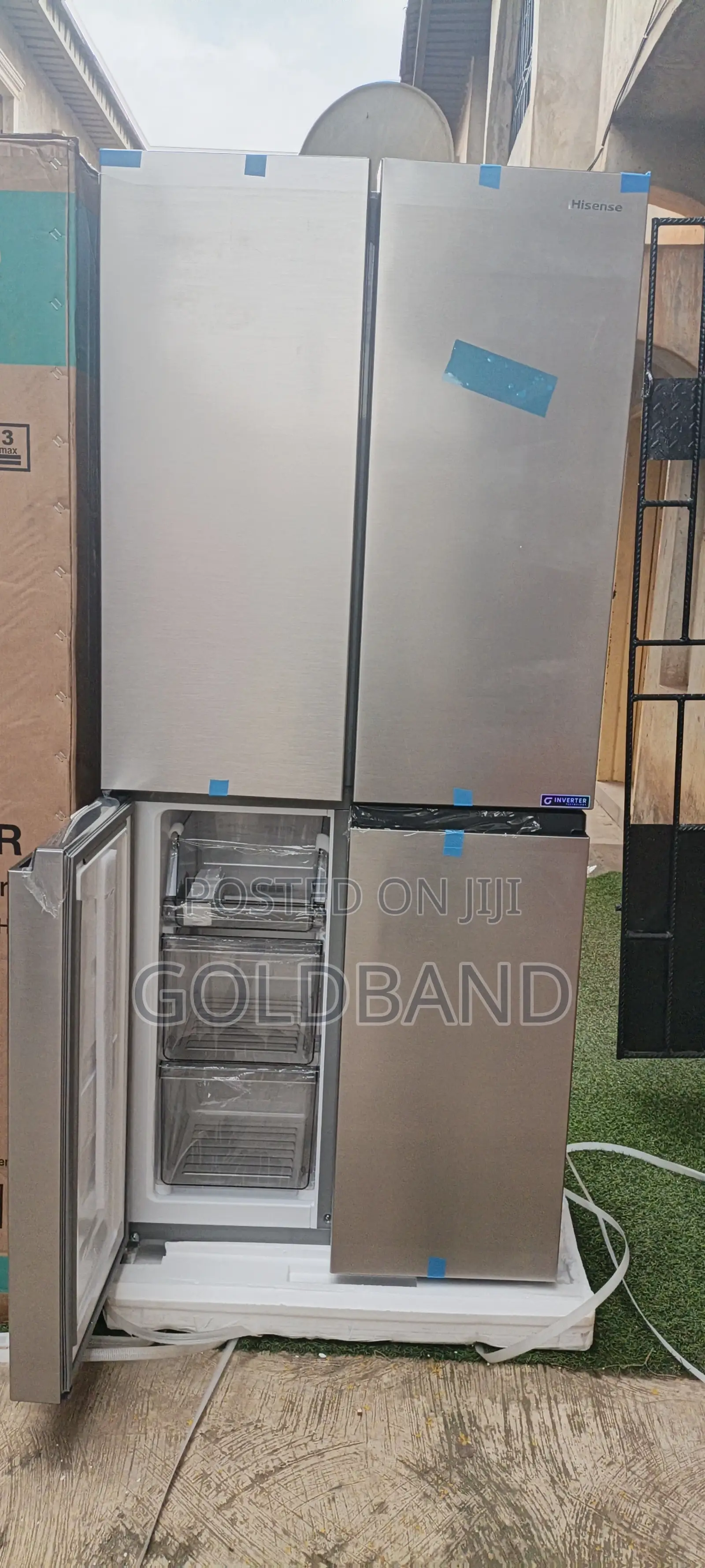 Hisense Ref 54wc Side-by-Side Quad Door Fridge