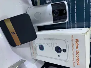 Smart Video Doorbell Wi-Fi With a Chime Unit, Hd Video, Two-Way Audio