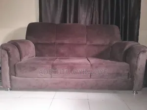 Modern Brown 3-Settee and 2-Settee Cushion Chairs