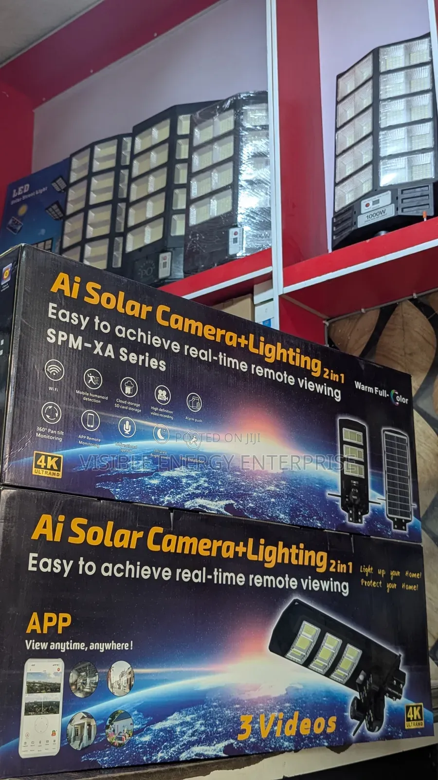 Ai Solar Camera + Lighting 2in1
