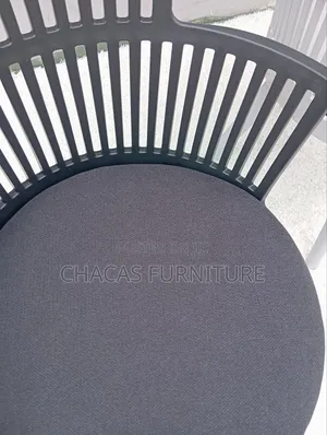 Modern Plastic Armchairs - Durable Slatted Dining Outdoor Chairs