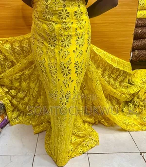 Beautiful Sample Lace With Sequins Design